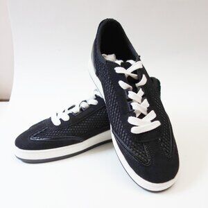 Anne Klein Women's Abriela Low Top Sneakers Fishnet Black (8M) NWOT!